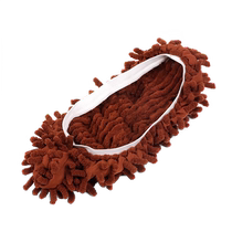 Floor mopping slippers lazy shoe covers household chenille rags floor mopping housework mop heads removable and washable silent slipper covers