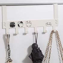 Seamless door hook for household punch-free bedroom door storage shelf wall hanging creative row hanger clothes hanger