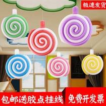 National Day Kindergarten Decoration Ornaments Lollipop Corridor Ceiling Hanging Shopping Mall Sky Roof Pendant