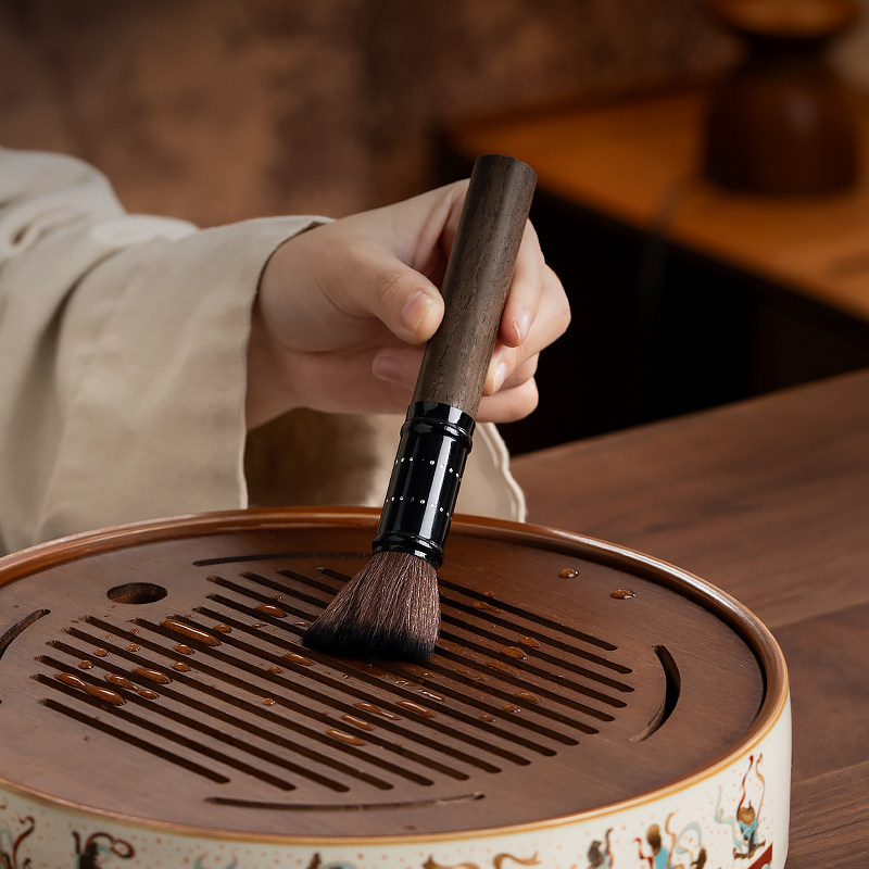 Ru Kiln Dunhuang Flying Heavenly Maidens Tea Ceremony Six Gentlemen Set Home Kung Fu Tea Accessories Complete Tea Brewing Tools Tea Tongs Tea Spoon