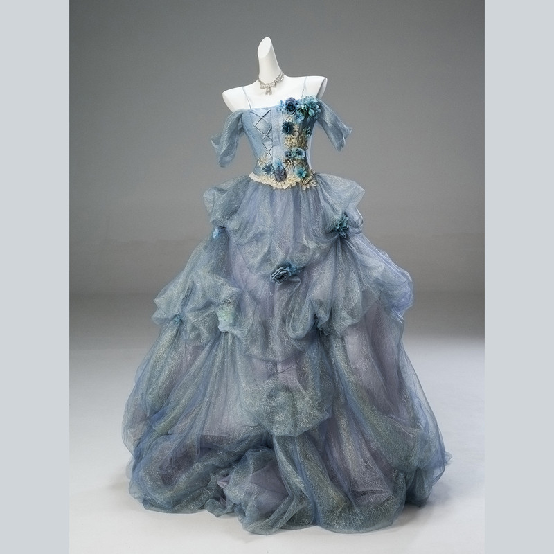 Cross Queen | Underwater World 25-Tiered Skirt Art Exam Vocal Performance 18Th Birthday Coming-Of-Age Ceremony Princess Dress