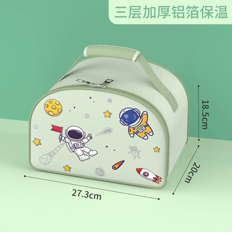 Thermos, waterproof capacious lunch box bag for students