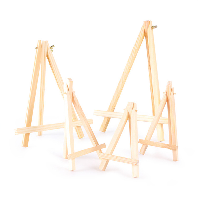Creative wooden jewelry display stand Lazy mobile phone picture frame Simple jewelry jewelry box storage layer shelf triangle frame