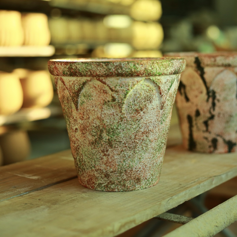 Handmade Haze-Red Terracotta Imperial Roman Flower Pot in Wabi-Sabi Style, New Chinese-Style Textured Pottery, Breathable for Bougainvillea, Orchids, and Succulents Handmade Haze-Red Terracotta Imperial Roman Flower Pot in Wabi-Sabi Style, New Chinese-Style Textured Pottery, Breathable for Bougainvillea, Orchids, and Succulents