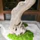New Chinese-Style High-End Carved Welcoming Pine Tree Indoor Artificial Green Plant Decoration for Window Displays, Stairs, and Entrance Areas