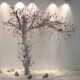 Simulated Magnolia Tree Indoor Decorative Tree Artificial Tree New Year Decoration Tree Window Decoration Large Floor-Standing Artificial Tree Artificial Flowers
