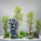 Simulated Bamboo Landscape Screen Partition for Interior Decoration, High-End Artificial Bamboo, Fine Water Bamboo, New Chinese-Style Green Plant Landscape