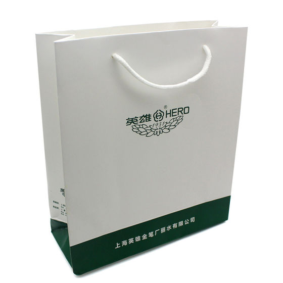 HERO英雄牌原装正品钢笔手提礼品袋企业公司logo广告印刷定制送礼时尚简约礼物包装袋子旗舰店