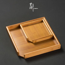 Puer tea tray tea cake bamboo tea divider storage tea box kung fu tea ceremony utensils zero with tea knife open tea tray
