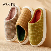 Warm Down Cloth Slippers for Women Winter Shoes Home Slipper