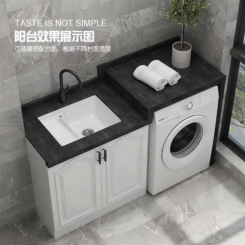Ceramic laundry basin under-counter basin with washboard washbasin balcony laundry pool embedded basin home washbasin