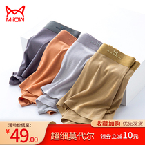 Cat mans underpants flat angle breathable pure cotton crotch Model indecent quartet pants sports youth shorts