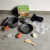 Дорожное снаряжение для кемпинга, заварочный чайник, портативная посуда, комплект