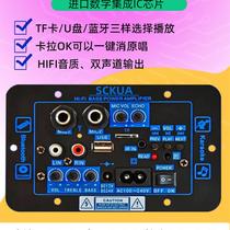 Karaoke Bluetooth high-power amplifier 12V220v universal car home modified speaker subwoofer amplifier board