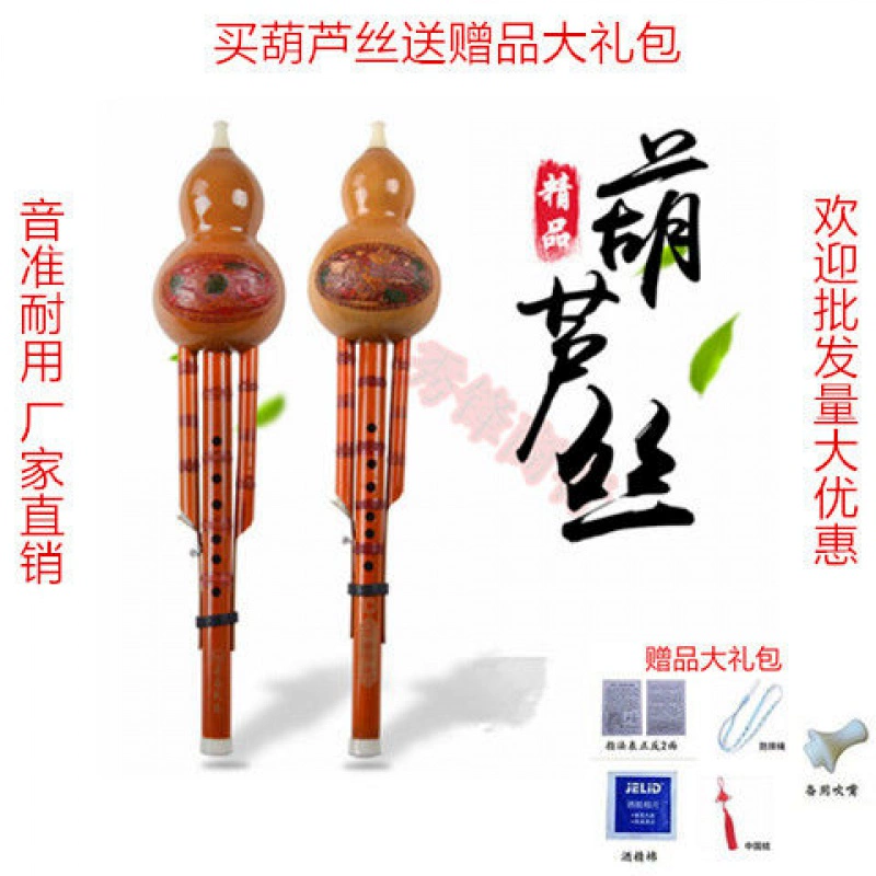 Phượng hoàng đuôi tre bakelite bầu bí nhạc cụ gió bầu bí trẻ em người lớn mới bắt đầu chơi nhạc cụ bầu bí - Nhạc cụ dân tộc