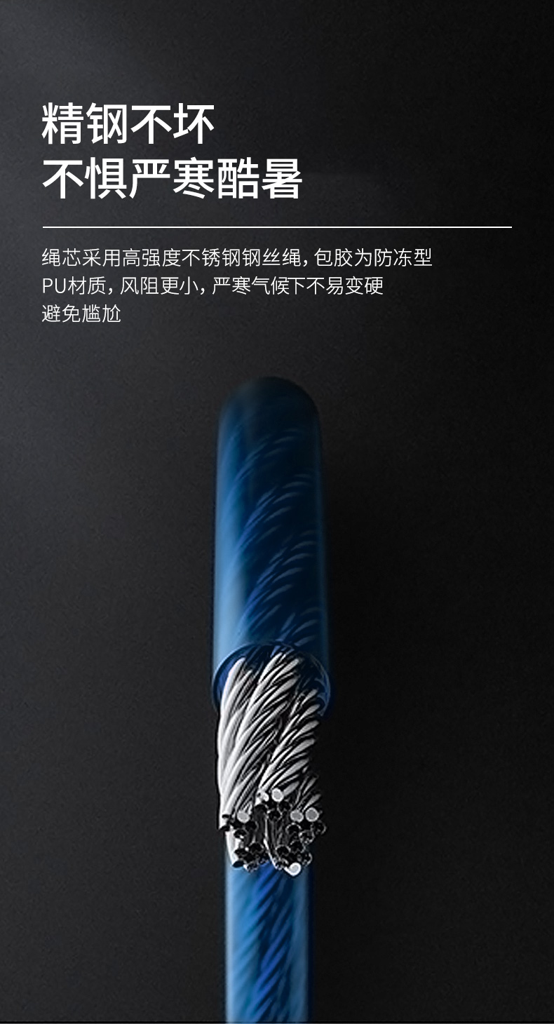 西屋 专业竞速训练 防缠绕 钢丝跳绳 图6