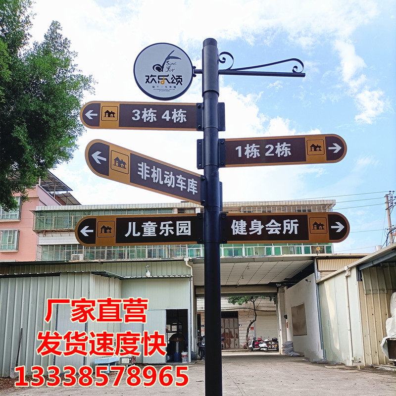Scenic signs Pointing signs community guidance signs Vertical outdoor directional road signs Arrow Park