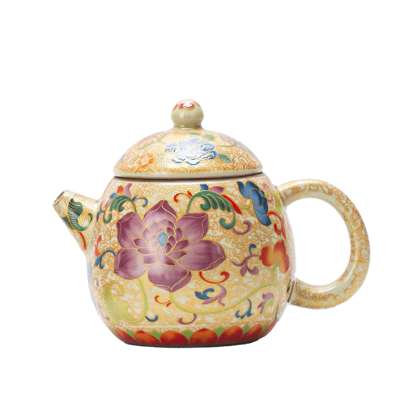 中國景德鎮製茶壺 景德镇粉彩瓷双囍壶万寿无疆杯Group Vintage Chinese Famille