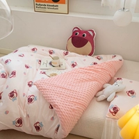 Клубника, зимний съёмный пододеяльник, с медвежатами