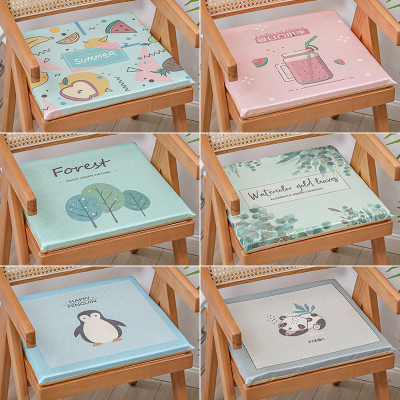 Summer cushion office sedentary breathable cool cushion summer pillow student stool chair buttock cushion ice silk chair cushion