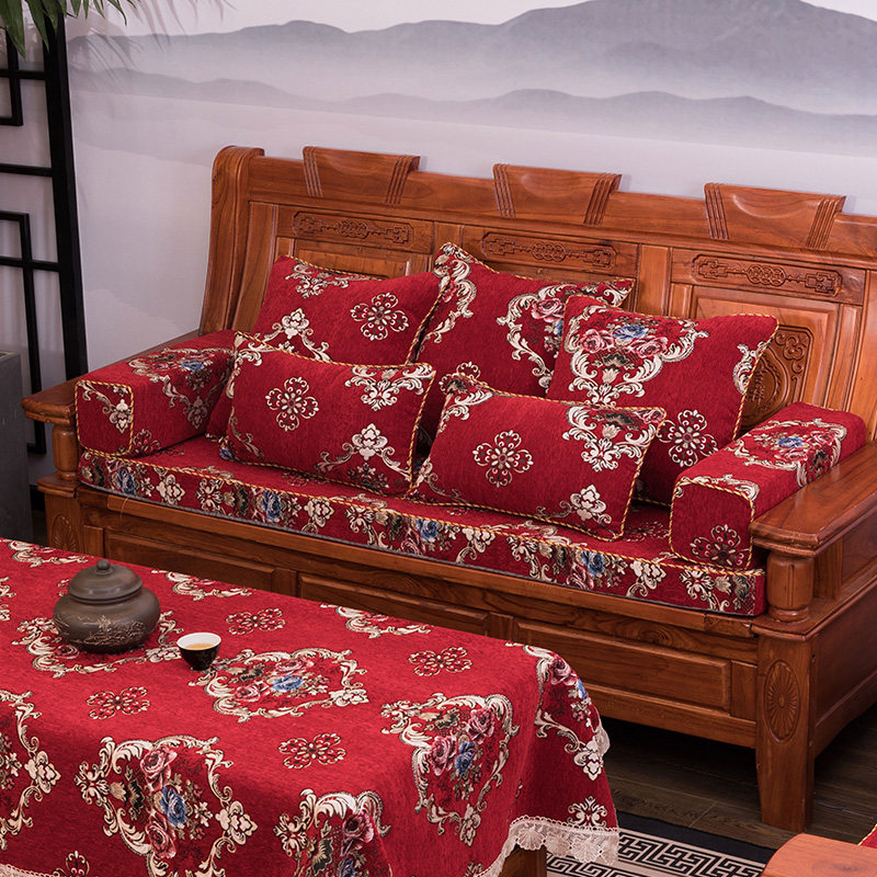 Customized Chinese sofa pad hardening high density sponge solid wood sofa cushion anti - slip