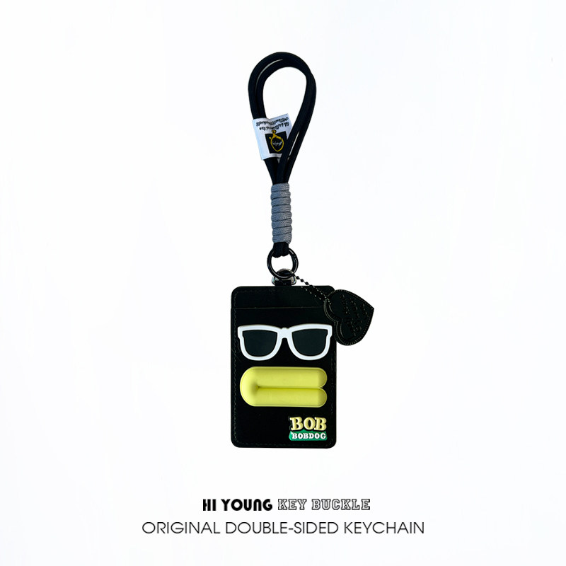 "Cool Sausage Lips" HiYOUNG Bus & Subway Canvas Card Holder Pendant, Driver's License & Campus Protective Cover (New)