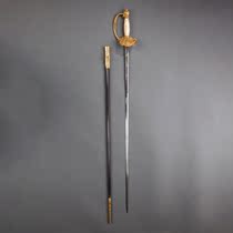 Unicorn Deer Atlantic Antique Peesword Veterans Bronze and Golden Mother Bay Carved Sword Handle Cast-iron Sword Swords Sheath