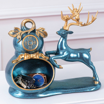 Creative living room entrance door key storage lucky deer ornaments wine cabinet decoration housewarming new home wedding gifts