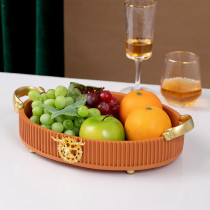 Creative living room coffee table fruit plate desktop light luxury fruit plate modern simple household candy dried fruit sundries storage plate