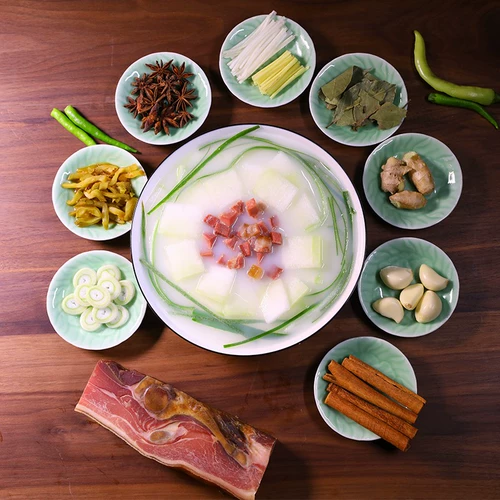 Знаменитый мастер Jinhua Block 500G Ham Meat Slice Authentic Zhejiang Jinhua Specialty Snamed Bligatus