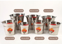 Portable small iron barrel kitchen large water barrel hot water barrel with lid barrel hand small galvanized stainless steel barrel sheet iron