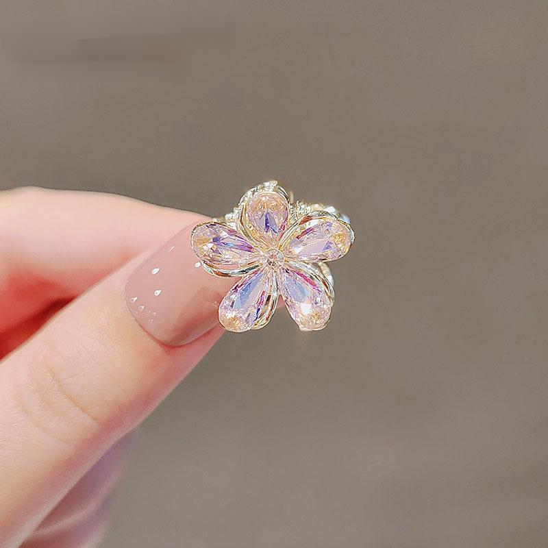 Clip headdress Korea sweet imitation crystal flower hair clip clip with maiden Liu Haijie hair grab clamp