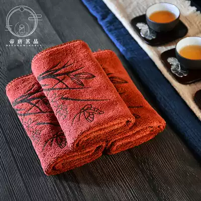 Kung Fu tea towel tea cloth absorbent thick tea set towel tea table cloth special rag tea table accessories Zen