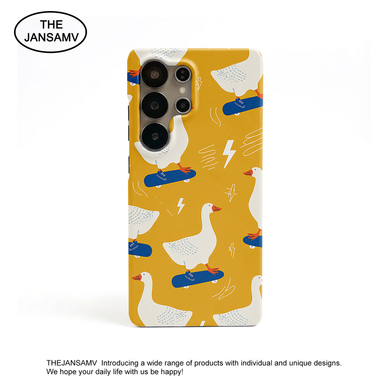 Skateboard Duck Is Suitable for Samsung S26 Ultra Phone Case S25/S24/S23/S22/Edge Half-Cover Hard Case Korean Coating Film Magnetic Two-In-One Unique Creative New Model Skateboard Duck Is Suitable for Samsung S26 Ultra Phone Case S25/S24/S23/S22/Edge Half-Cover Hard Case Korean Coating Film Magnetic Two-In-One Unique Creative New Model