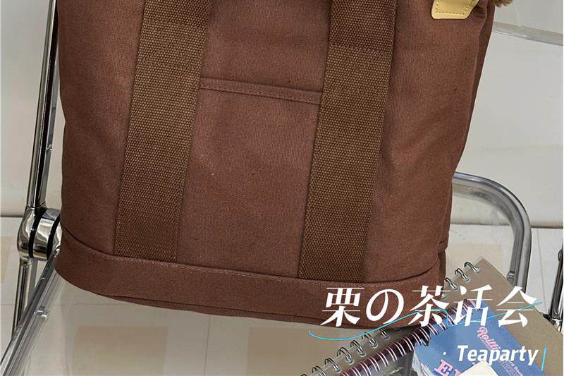 Мода холст 森系帆布包多分格手提袋女 日系ins学生上课通勤小拎包上班斜挎包 Bamruyalek