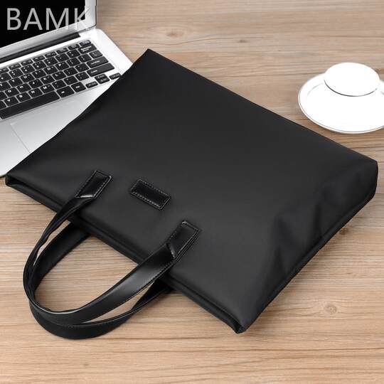New briefcase men's business portable conference contract document storage bag young high-end large capacity computer bag