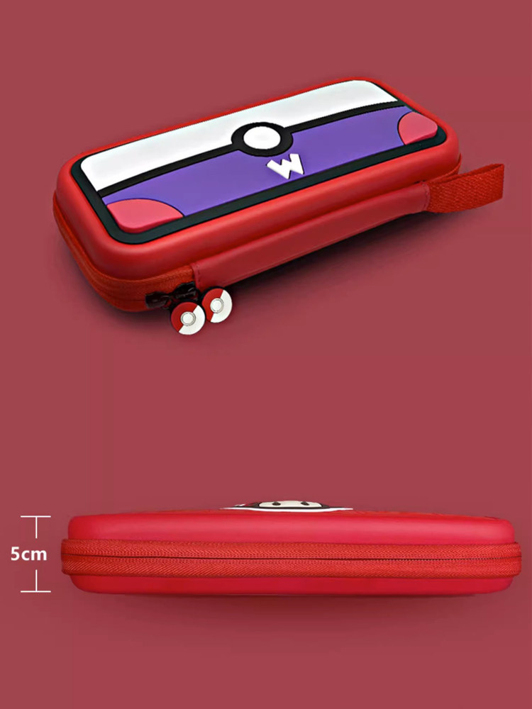 Honcam Nintendo Switch Embossed Storage Bag Ns Protective Case Hard Shell with Stand Switch Oled Game Cartridge Box Oled Charger Controller Accessories Case Switch Card Box Hard