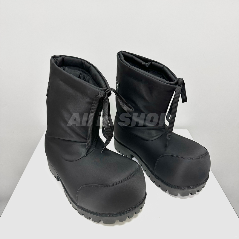 High-Definition European and American Large-Toe Drawstring Snow Boots for Men and Women, Fleece-Lined and Thickeneded Warm Boots, Ski Thick-Soled Snow Boots