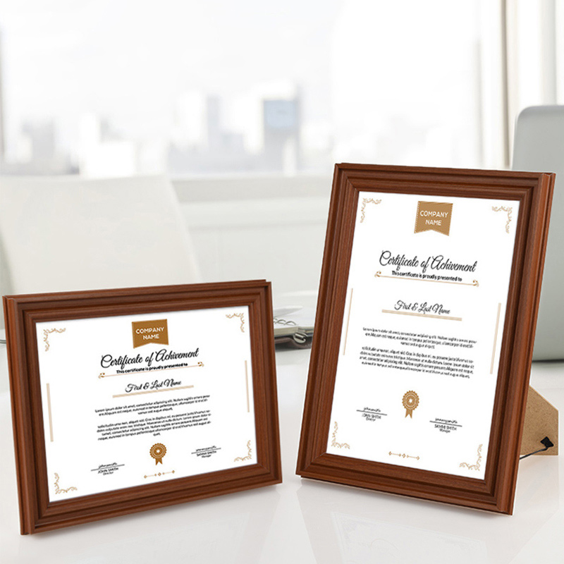 Business license frame original business certificate frame hanging wall a3 hygienic food business license a4 photo frame set