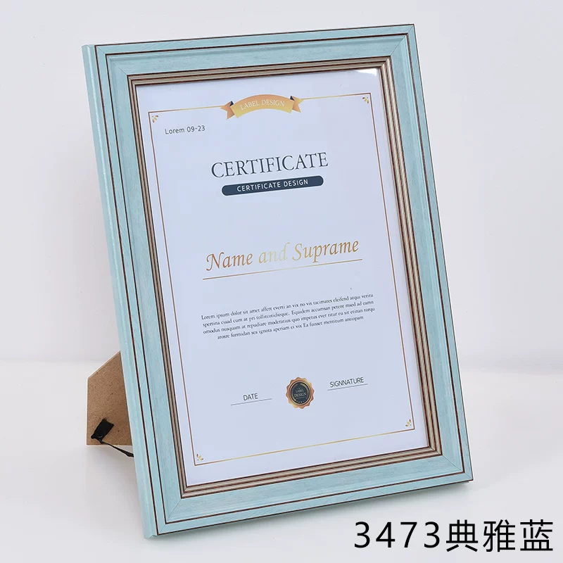 Рамка для сертификата формата A4/A3 4K, оригинальное защитное покрытие, стол, разрешение, лицензионная фотография, рамка для фото настенная