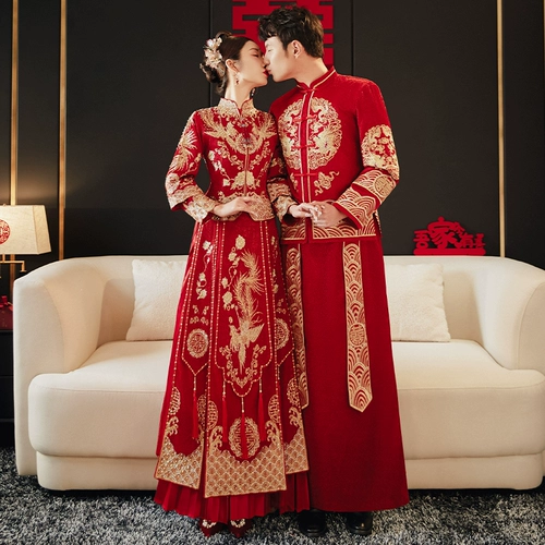 Традиционный свадебный наряд Сюхэ, свадебное платье для влюбленных, летнее вечернее платье, китайский стиль, подходит для подростков