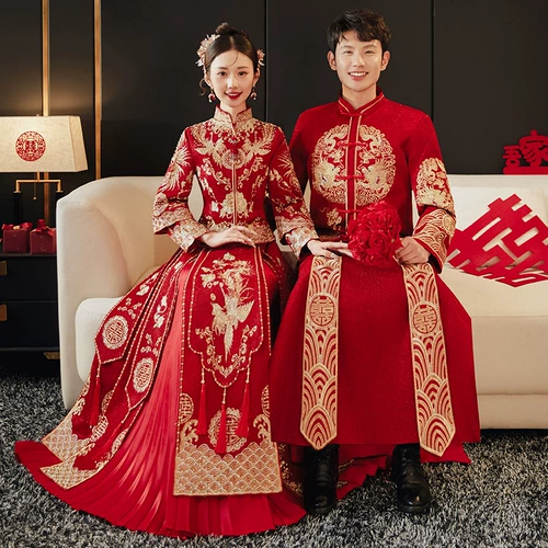 Традиционный свадебный наряд Сюхэ, свадебное платье для влюбленных, летнее вечернее платье, китайский стиль, подходит для подростков