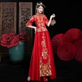 Зимний традиционный свадебный наряд Сюхэ, свадебное платье, вечернее платье для беременных, 2023, большой размер