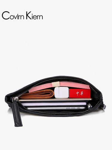 Мужская кожаная сумка с петлей на руку, из натуральной кожи