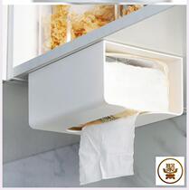 Toilet tissue box wall-mounted non-perforated kitchen paper storage box toilet paper box toilet paper rack