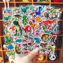 Cartoon Dinosaur Sticker Waterproof 3D Solid Child Reward Applid Boy Barking Dragon Paste Paper Soft Bubble Patch