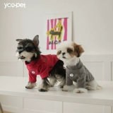 Одежда для домашних животных осень и зимняя печатная база с двуногими одеждой Bichon Schnauzer Маленькая и средняя одежда для собак