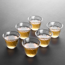 Items Polyps Day Style Hammer Tatongfu Tea Cup Glass Small Tea Cup 6 Only Wine Tasting Cup Tea Brewbar Cup Small Cups