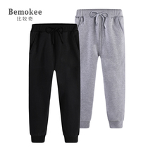 Boy pants 2022 new spring and autumn clothes CUHK children casual pure exterior wearing long pants children Elementary school children sports pants