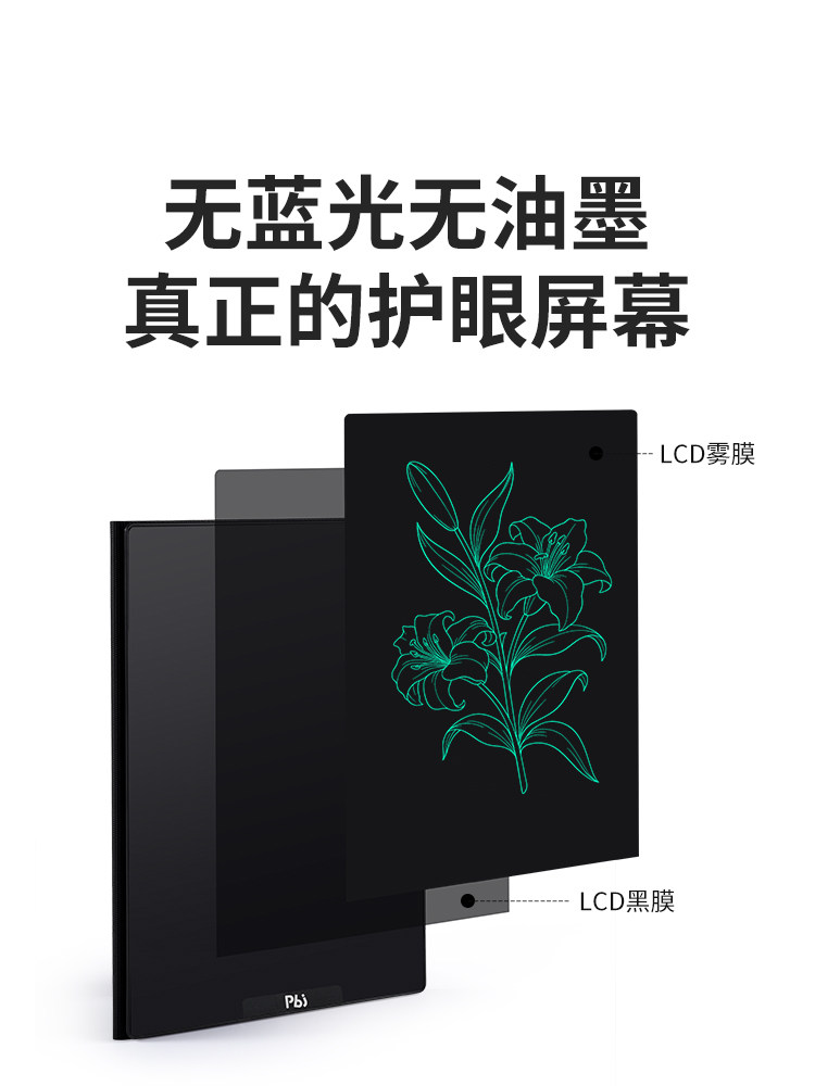 Pbj Lcd Handwriting Board Full-Screen Writing Board Notepad Can Be Scanned Paperless Drawing Board Digital Draft Blackboard